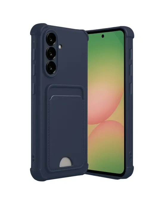 Samsung Galaxy A36 Kılıf Kelvin Kartvizitli Silikon - Lacivert