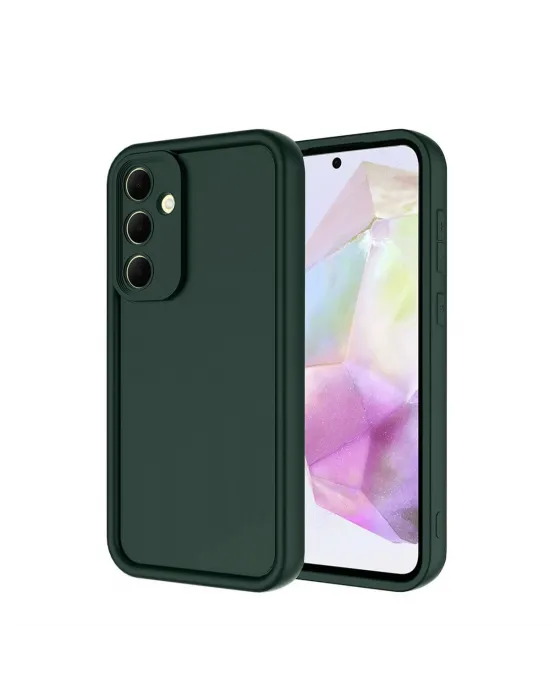 Samsung Galaxy A36 Kılıf Viera Silikon - Koyu Yeşil