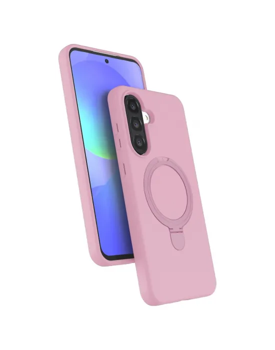 Samsung Galaxy A37 5g Regal Magsafe Standlı Kapak - Açık Pembe