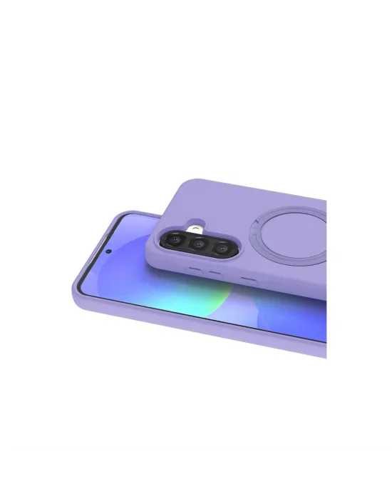 Samsung Galaxy A37 5g Regal Magsafe Standlı Kapak - Lila