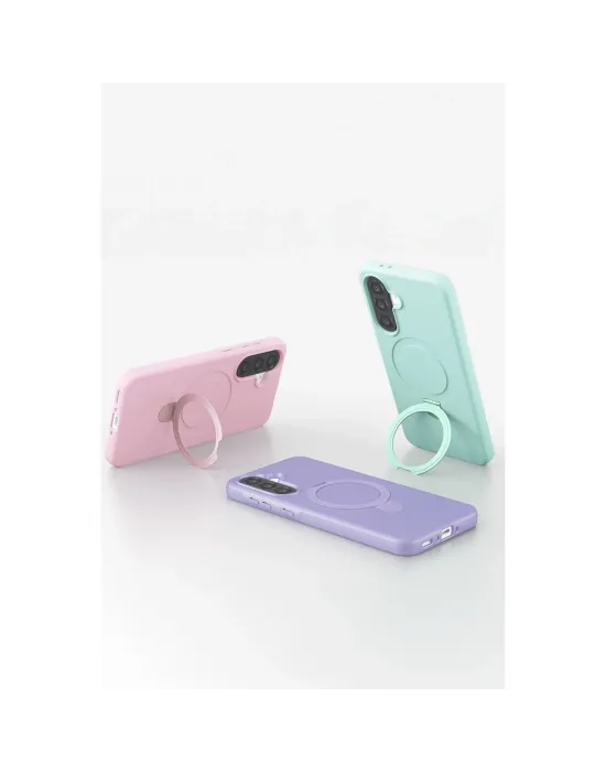 Samsung Galaxy A37 5g Regal Magsafe Standlı Kapak - Turuncu