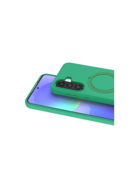 Samsung Galaxy A37 5g Regal Magsafe Standlı Kapak - Yeşil