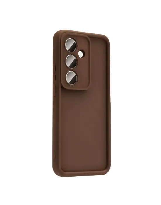 Samsung Galaxy A37 5g Viera Silikon - Kahverengi