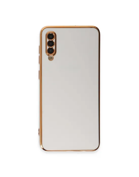 Samsung Galaxy A50 Kılıf Volet Silikon - Beyaz