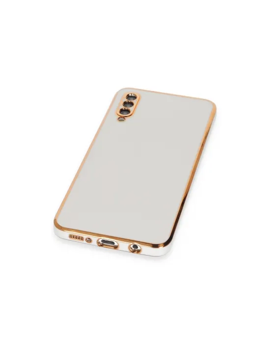 Samsung Galaxy A50 Kılıf Volet Silikon - Beyaz