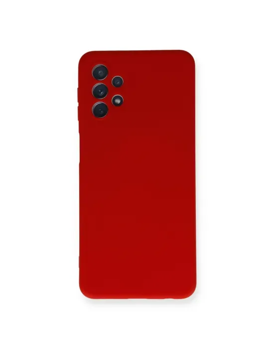 Samsung Galaxy A52 Kılıf Nano İçi Kadife Silikon - Kırmızı