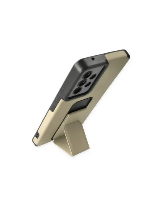 Samsung Galaxy A53 5g Kılıf Mega Standlı Silikon - Gold