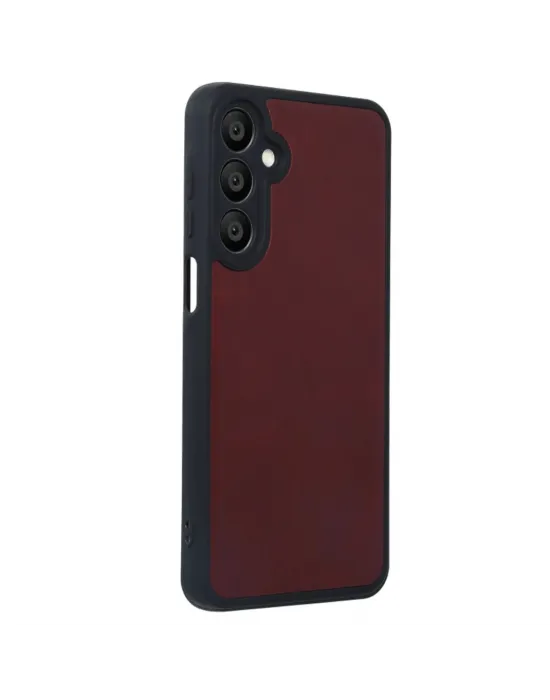 Samsung Galaxy A55 5g Kılıf Aras Deri Kapak - Bordo
