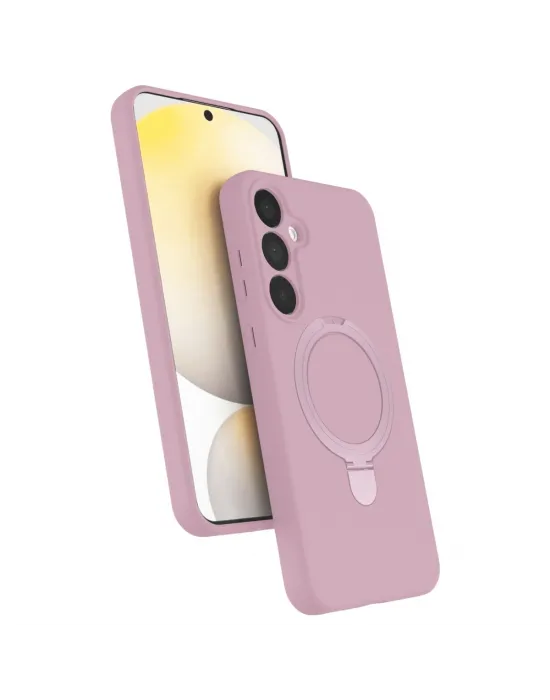Samsung Galaxy A55 5g Regal Magsafe Standlı Kapak - Açık Pembe
