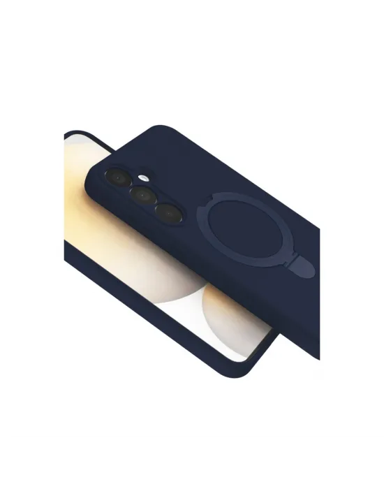 Samsung Galaxy A55 5g Regal Magsafe Standlı Kapak - Lacivert