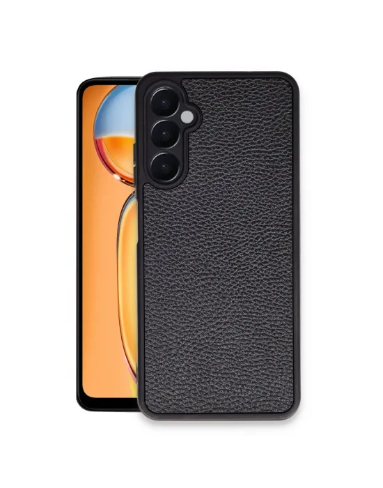 Samsung Galaxy A56 Kılıf Aras Deri Kapak - Siyah