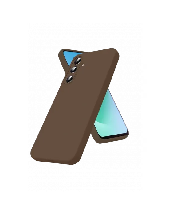 Samsung Galaxy A56 Kılıf First Silikon - Kahverengi