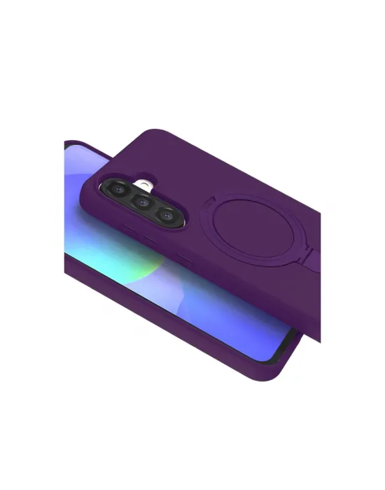 Samsung Galaxy A56 Regal Magsafe Standlı Kapak - Derin Mor