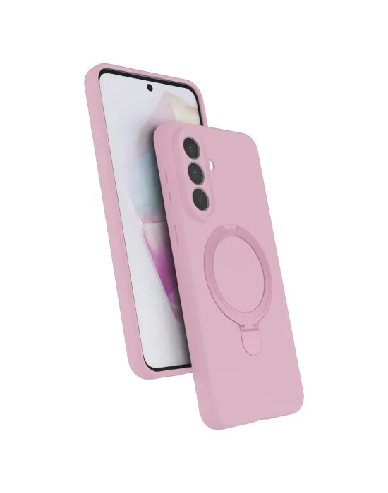 Samsung Galaxy A57 5g Regal Magsafe Standlı Kapak - Açık Pembe