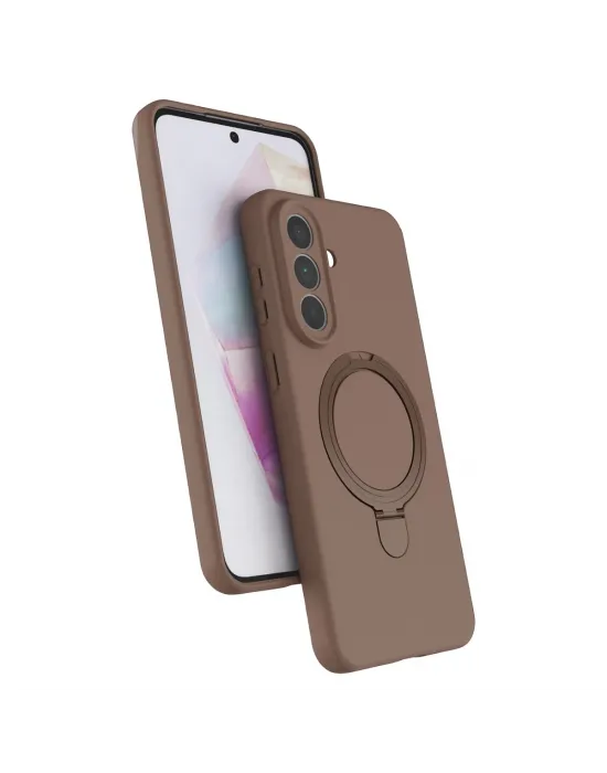 Samsung Galaxy A57 5g Regal Magsafe Standlı Kapak - Çöl Titanyum