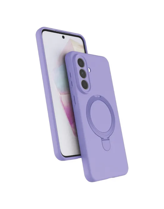 Samsung Galaxy A57 5g Regal Magsafe Standlı Kapak - Lila