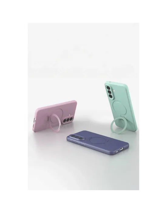 Samsung Galaxy A57 5g Regal Magsafe Standlı Kapak - Lila