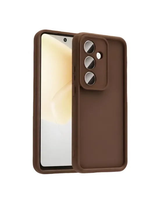 Samsung Galaxy A57 5g Viera Silikon - Kahverengi