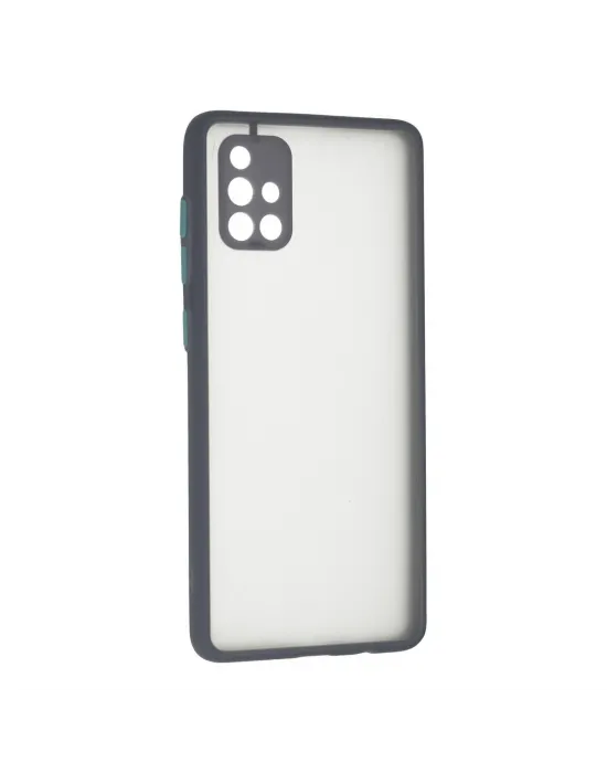 Samsung Galaxy A71 Kılıf Montreal Silikon Kapak - Gri
