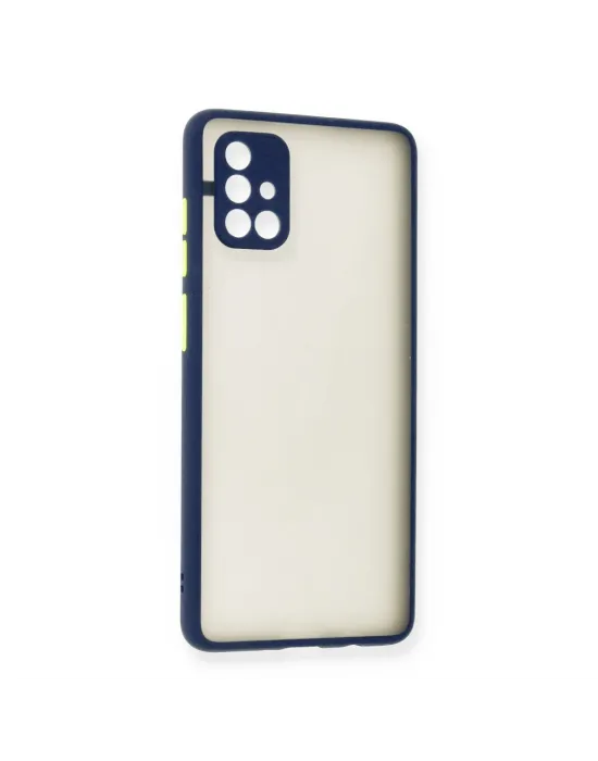 Samsung Galaxy A71 Kılıf Montreal Silikon Kapak - Lacivert