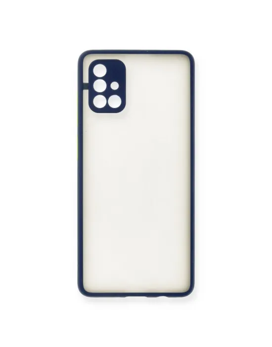 Samsung Galaxy A71 Kılıf Montreal Silikon Kapak - Lacivert