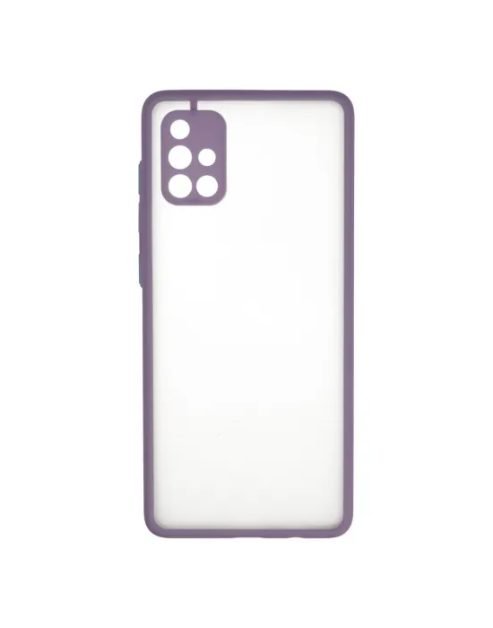 Samsung Galaxy A71 Kılıf Montreal Silikon Kapak - Mor