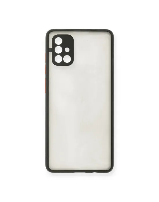 Samsung Galaxy A71 Kılıf Montreal Silikon Kapak - Siyah