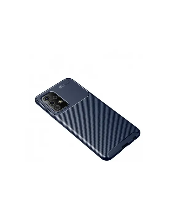 Samsung Galaxy A72 Kılıf Auto Focus Karbon Kapak - Lacivert