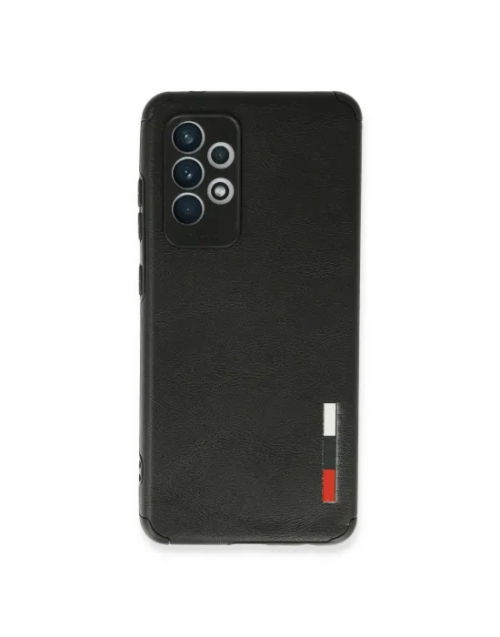 Samsung Galaxy A72 Kılıf Loop Deri Silikon - Siyah