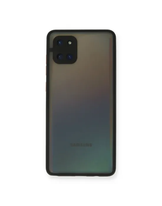 Samsung Galaxy A81 / Note 10 Lite Kılıf Montreal Silikon Kapak - Siyah