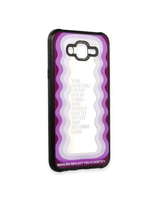 Samsung Galaxy J7 Kılıf Mirror Desenli Kapak - Mirror - 5