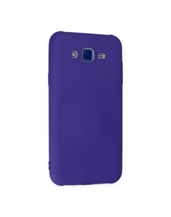 Samsung Galaxy J7 Kılıf Nano İçi Kadife Silikon - Mor