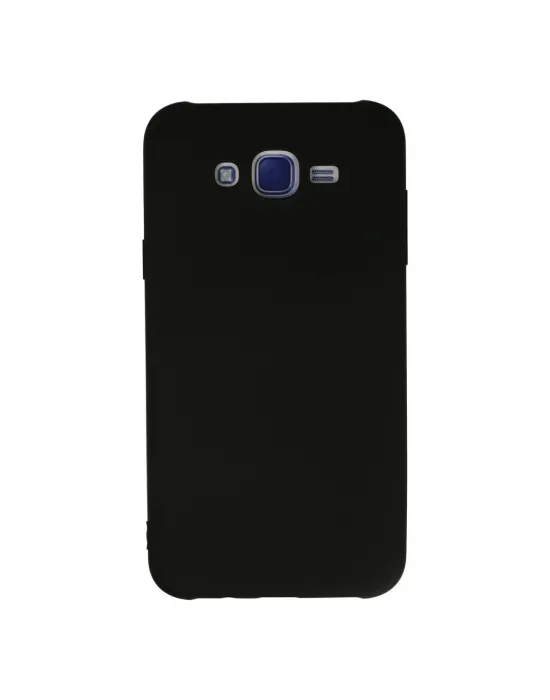 Samsung Galaxy J7 Kılıf Nano İçi Kadife Silikon - Siyah