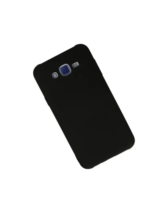 Samsung Galaxy J7 Kılıf Nano İçi Kadife Silikon - Siyah