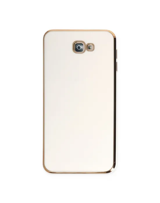 Samsung Galaxy J7 Prime Kılıf Volet Silikon - Beyaz