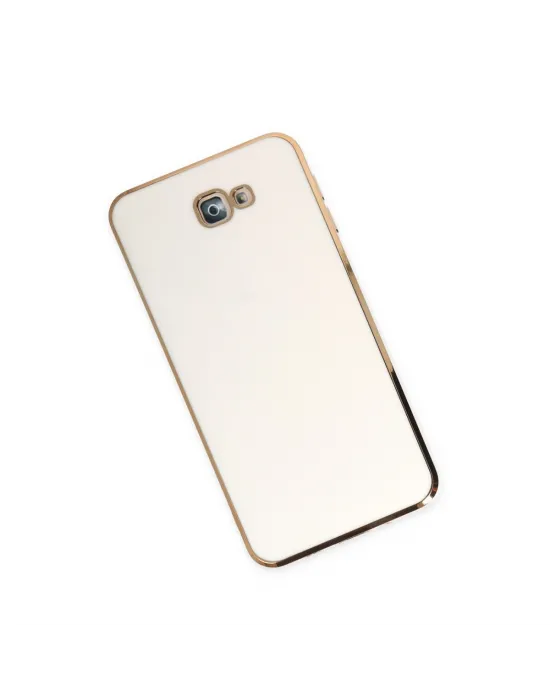 Samsung Galaxy J7 Prime Kılıf Volet Silikon - Beyaz