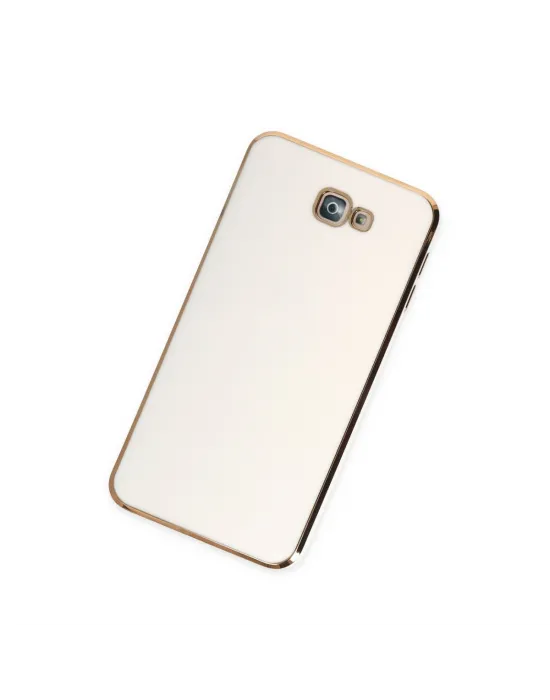 Samsung Galaxy J7 Prime Kılıf Volet Silikon - Beyaz