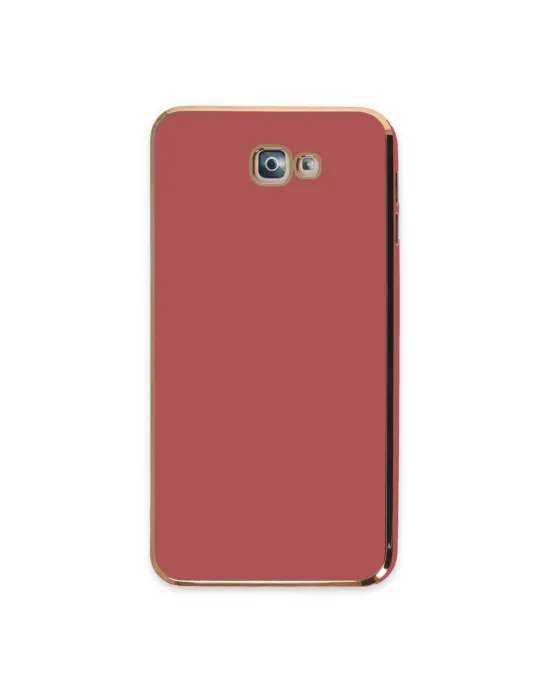Samsung Galaxy J7 Prime Kılıf Volet Silikon - Kırmızı