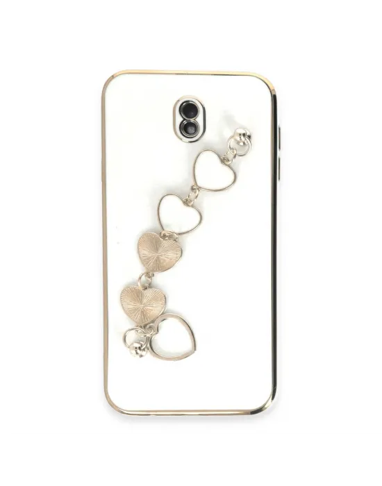 Samsung Galaxy J7 Pro / J730 Kılıf Esila Silikon - Beyaz