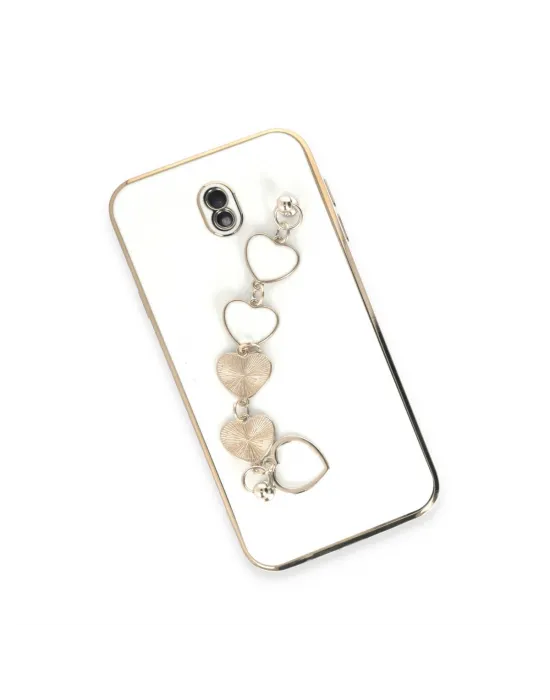 Samsung Galaxy J7 Pro / J730 Kılıf Esila Silikon - Beyaz