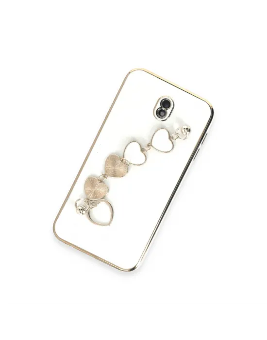 Samsung Galaxy J7 Pro / J730 Kılıf Esila Silikon - Beyaz