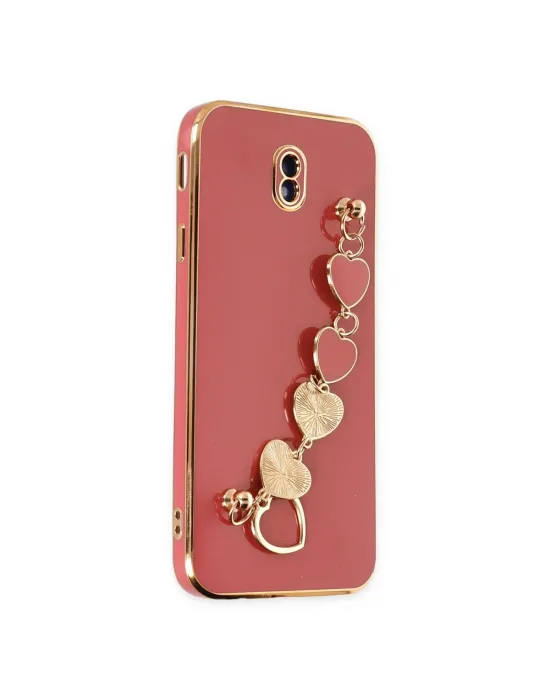 Samsung Galaxy J7 Pro / J730 Kılıf Esila Silikon - Kırmızı