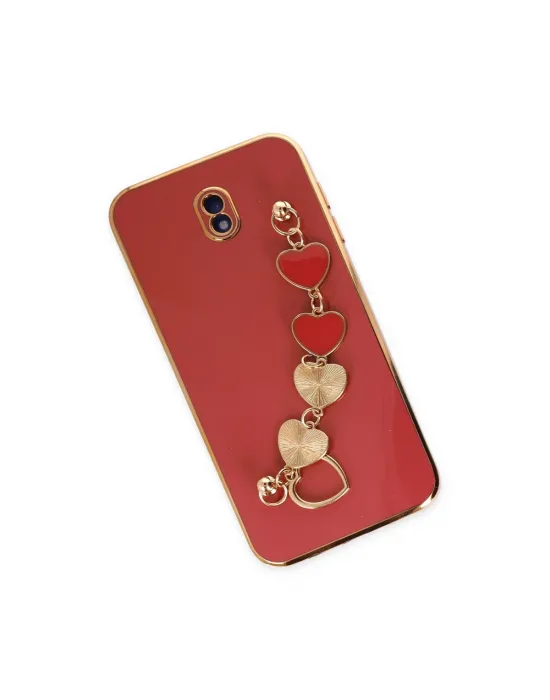 Samsung Galaxy J7 Pro / J730 Kılıf Esila Silikon - Kırmızı