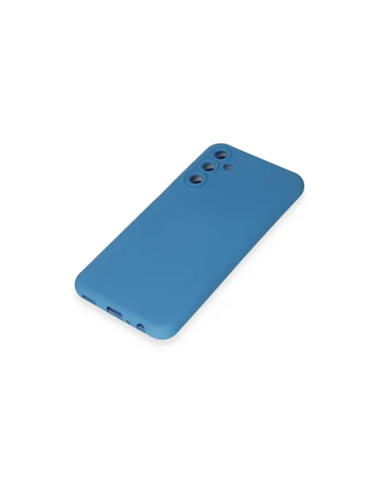 Samsung Galaxy M14 5g Kılıf Nano İçi Kadife Silikon - Mavi
