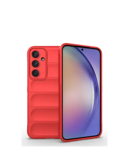 Samsung Galaxy M14 5g Kılıf Optimum Silikon - Kırmızı