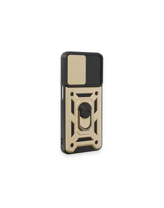 Samsung Galaxy M14 5g Kılıf Pars Lens Yüzüklü Silikon - Gold