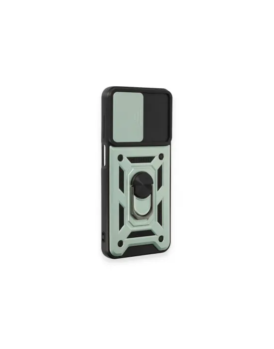 Samsung Galaxy M14 5g Kılıf Pars Lens Yüzüklü Silikon - Yeşil