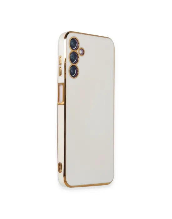 Samsung Galaxy M14 5g Kılıf Volet Silikon - Beyaz