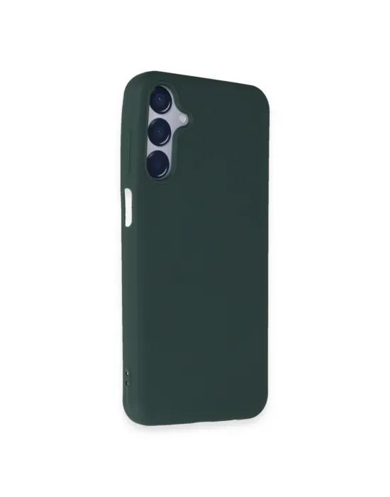 Samsung Galaxy M15 Kılıf First Silikon - Koyu Yeşil