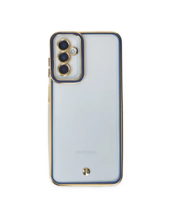 Samsung Galaxy M23 Kılıf Liva Lens Silikon - Mavi
